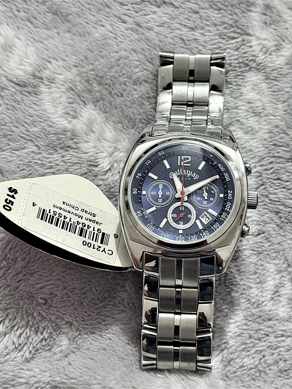Callaway CY2100 Chronograph Watch Men's Silver Watch